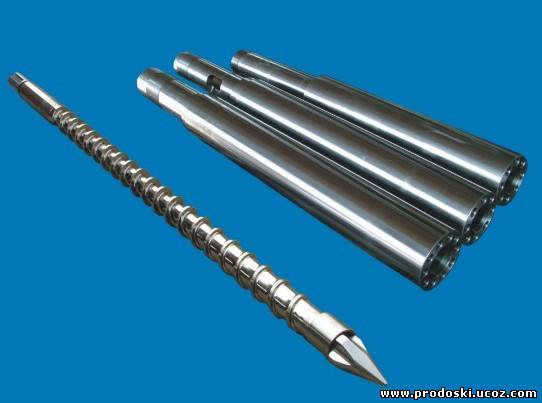 Шнеки, цилиндры, шнековые пары для термопластавтоматов, экструдеров, фильеры экструзионные.